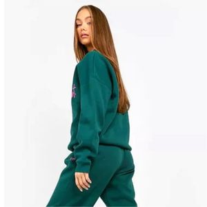 Sweat-shirts à capuche personnalisés de haute qualité, style vintage, manches oversize, impression sérigraphique en relief avec lettres, pour hommes et femmes - Product Image 6