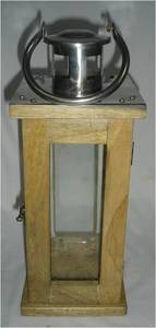 Best Selling Wooden <b>Lanterns</b> In natural Finishing with Stainless steel Head and Wooden Head for Home & <b>Christmas</b> Decoration - Product Image 2
