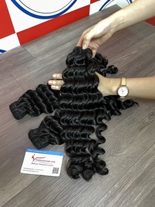 Cabello crudo vietnamita, proveedor de paquetes de tejido profundo negro natural 100% extensiones de cabello humano crudo sin procesar - Product Image 5