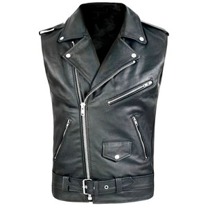Chaleco Clásico de Cuero para Hombre con Cuello Alto y Cierre de Cremallera, Ajuste Cómodo, Chaleco de Moda para Club, Aire Libre y Mercado de Exportación - Product Image 1