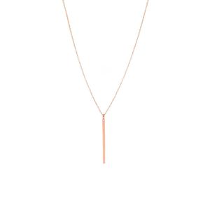 Collar con Colgante de Barra Larga de Plata de Ley 925 Azuris, 55 cm de Largo, Origen Turquía - Product Image 1