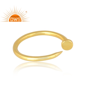 Anillo de Plata de Ley 925 chapado en oro de 18 quilates, joyería fina Demi para mujer, regalo para ella - Product Image 4
