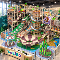 Aire de jeux intérieure commerciale pour sports actifs avec parcours de cordes, obstacles Ninja, mur d'escalade, fosse de mousse et toboggan tubulaire pour FEC personnalisé