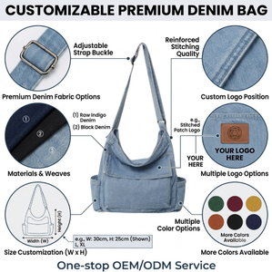 Sac bandoulière esthétique en jean bleu clair Y2K, sac hobo en jean avec sangle rembourrée pour un maintien confortable, idéal pour les tenues <span class=keywords><strong>de</strong></span> vacances à la plage - Product Image 2