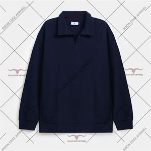 Chemise à manches longues en polyester tricoté pour homme, marque Bison Edge Apparel, avec poche et logo personnalisé sur le devant, style décontracté, service OEM - Product Image 5