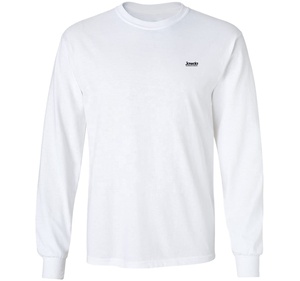 T-shirt en coton de qualité supérieure pour hommes, poids lourd et léger, logo personnalisé imprimé, manches longues surdimensionnées de haute qualité, design vierge - Product Image 1
