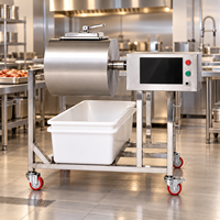 Machine à marinade automatique de viande 30L en acier inoxydable, marinadeur à rouleaux, équipement de mélange alimentaire électrique pour cuisine commerciale