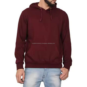 เสื้อฮู้ดดี้และเสื้อสเวตเชิ้ตผู้ชายคุณภาพสูงสำหรับฤดูหนาว - ผ้าฝ้าย 100% ย้อมสีพื้น สไตล์สตรีทแวร์ - Product Image 1