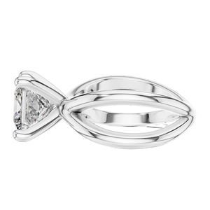Bague en diamant de laboratoire taille princesse 3 carats pour femme, diamant CVD VVS-VS EF, or 18 carats, 14 carats, 10 carats et argent 925, rose, jaune, blanc - Product Image 6