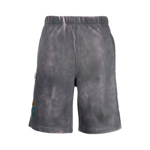 <b>Men</b> Black Acid Washed Sweat <b>Shorts</b> <b>With</b> Elastic Waist And Side <b>Pockets</b> Quick Dry Breathable Best Design Acid Wash <b>Shorts</b> OEM - Product Image 1