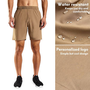 Pantalones cortos para hombre con etiqueta de logotipo personalizado, cintura elástica, pantalones cortos ligeros de secado rápido elásticos, pantalones cortos deportivos cómodos para hombre con bolsillos - Product Image 4