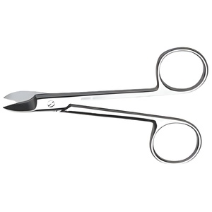 Ciseaux dentaires, instruments dentaires, ciseaux à iris courbés, acier inoxydable de haute qualité, ciseaux à bandage manuels Lister, ergonomiques - Product Image 1