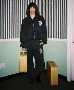 Survêtements en coton épais pour hommes Pantalon de style streetwear à imprimé graphique surdimensionné vintage grande taille - Product Image 1