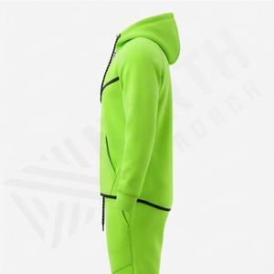 Ventes en gros de sweats à capuche et de survêtements de haute qualité, 100% coton, logo personnalisé pour hommes, sweat à capuche personnalisé, couleur personnalisée, tenue de sport unisexe pour la course à pied - Product Image 3