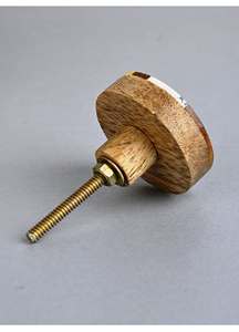 Boutons en résine de bois fabriqués à la main ensemble de 6 poignées de tiroir uniques vendant des boutons en marbre avec une taille de forme de couleur personnalisée - Product Image 5