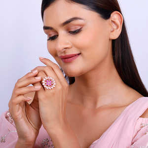 แหวนกูมาร์คลาสสิก เงินแท้ 925 ชุบแพลตตินั่ม ประดับพลอยเซอร์คอนแบบฝังขอบทองคำ ชุบทอง เหมาะสำหรับเป็นเครื่องประดับงานแต่งงาน - Product Image 3