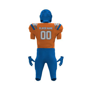 Su propio uniforme de fútbol americano Nuevo diseño Uniforme de fútbol americano Servicio OEM Conjunto de uniforme de fútbol para hombres - Product Image 3