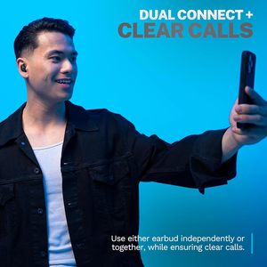 หูฟังไร้สาย JLab Go Air Pop+ แบบใส่ในหู ใช้งานได้นาน 35 ชั่วโมง หูฟังบลูทูธพร้อมไมโครโฟน กล่องชาร์จแบบ USB-C - Product Image 6