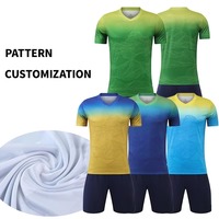 Camiseta de fútbol de alta calidad, uniforme de secado rápido, conjunto de fútbol de entrenamiento con estilo en el extranjero para hombres