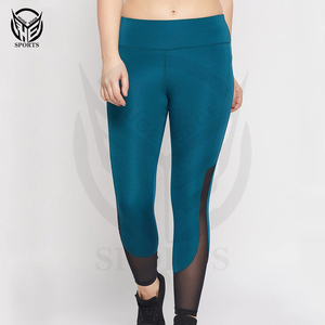 Vente en gros Leggings de yoga taille haute personnalisés pour femmes Leggings de fitness et d'entraînement en polyester souple avec poche - Product Image 3