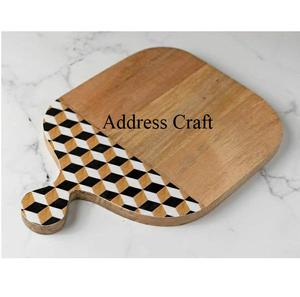 Tabla de Quesos de Madera Hecha a Mano con Adhesivo Impreso, Decoración de Mesa, Utensilios de Cocina, Tabla de Cortar Personalizada - Product Image 4