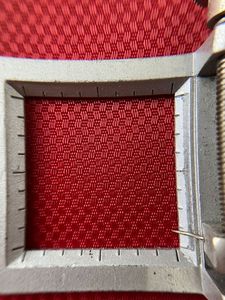 Red 100% <b>Nylon</b> Ballistic Twisted 100Dx200D 57" Woven Oxford <b>Fabric</b> Dobby Style PU Coated Lightweight Ecofriendly Water Resistant - Product Image 4