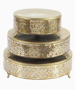 Soporte de pastel de diseño único de latón AK con acabado dorado y recubrimiento de polvo negro soporte de pastel moderno para ocasión de fiesta de cumpleaños - Product Image 3