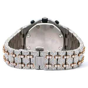 นาฬิกาหรูอัตโนมัติระบบกลไก ประดับเพชรโมอิสซาไนต์ สายหนัง หน้าปัดอนาล็อก กระจกคริสตัล สำหรับทั้งชายและหญิง ราคาสุดคุ้ม - Product Image 2