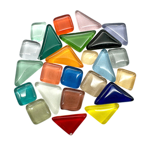 Mosaïque de verre coloré irrégulier personnalisée de 9 à 24 mm, épaisseur 3,5 mm, mélange de 200 g, formes et tailles aléatoires, moderne, écologique, pour bricolage, artisanat, décoration intérieure - Product Image 5