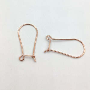 5 Pares de Ganchos para Pendientes de Cobre, Chapados en Oro de 18K, Recubiertos con E-Coating, Accesorios de Joyería, Tamaño de la Perla en mm, Empaquetados en Bolsa - Product Image 2