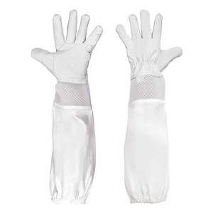 2025 nueva llegada de cuero de alta calidad mejor proveedor y precio barato apicultor apicultura guantes antideslizantes servicio OEM - Product Image 1