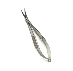 Ciseaux à ressort en acier inoxydable avec logo personnalisé pour l'extension des sourcils Finition argentée Poignée lisse Incurvé Sharp Beauty Personal Care - Product Image 4