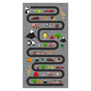 <b>RUGS</b> DEPOT LXDP-0472 Wholesale Charcoal Grey Contemporary Abstract Digital Printed Machine Washable Chenille Area <b>Rug</b> <b>Non</b> <b>Slip</b> - Product Image 1