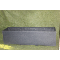 KNT Moderne Classique Gris FRP Rectangulaire en Fibre de Verre Durable Léger Incassable Longue Durée de Vie Lisse Brillant pour Sol de Jardin et Maison