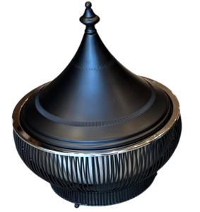 Ollas calientes/cazuelas modernas de diseño con cable hechas a mano personalizadas, suministros al por mayor, platos de frotamiento de comida de Metal de tendencia superior para servir buffet - Product Image 2