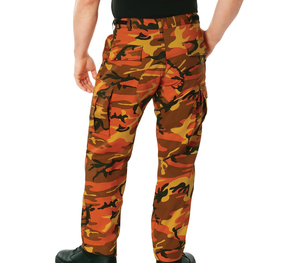 Pantalones Cargo Casuales para Hombre, Pantalones Jogger de Cintura Alta con Cordón y Bolsillos, Diseño Ligero, Pantalones Cargo Lavados para Hombre - Product Image 1