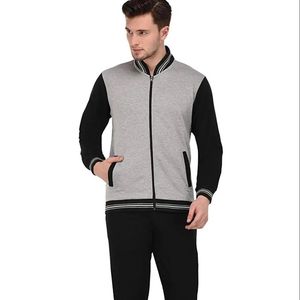 Ensemble de survêtement personnalisé en polyester et coton pour hommes – Veste et pantalon de qualité supérieure - Product Image 6