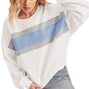 Jersey de algodón de manga larga personalizado al por mayor, Sudadera de cuello con capucha de buena calidad, patrón sólido, técnica de lavado ácido, bordado - Product Image 3