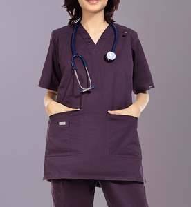 Tissu extensible confortable gommages médicaux uniforme d'hôpital tissu extensible confortable gommages en Spandex - Product Image 4