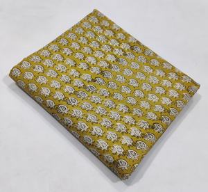 Bloc de main indien imprimé 100% coton tissu fabriqué à la main écologique traditionnel respirant à la main bloc imprimé coton tissu - Product Image 4