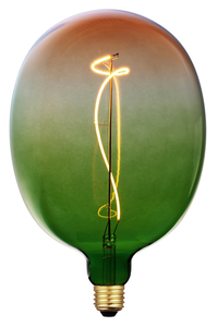 Lámpara decorativa de filamento LED G175 XXL verde naranja E27 4W 1800K 150Lm (F-Bright 2601271-V) - Product Image 1
