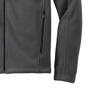 Chaqueta de Forro Polar Utilitario Gris Hierro para Hombre |   Armadura Industrial de Triple Cremallera de 240 GSM |   OEM Personalizado Bordado Frontal de Secado Rápido Profesional - Product Image 6