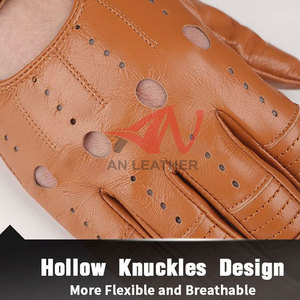 Guantes de Cuero para Conducir de Último Diseño que Ofrecen un Ajuste Cómodo y un Control Seguro al Conducir - Product Image 4