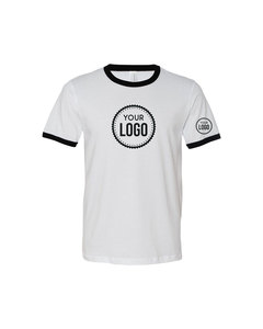 Best in USA Ringer Tee Chemise unisexe douce de style vintage avec bordure côtelée contrastée, disponible chez Bella + Canvas, Next Level et Tultex - Product Image 3