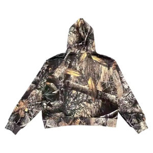 2025 unisexe Logo personnalisé Vintage imprimé lavage à l'acide à capuche pour hommes 100% coton solide coupe ample hiver brodé Applique - Product Image 4