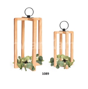 Decoración de linterna de Navidad de metal cuadrado de alta calidad con pátina resistente al calor y duradera - Product Image 5