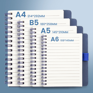 Tùy chỉnh in <span class=keywords><strong>A5</strong></span> lót trang Tạp Chí máy tính xách tay dây đôi xoắn ốc máy tính xách tay với chủ bút - Product Image 2