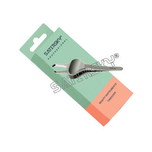 แหนบคิ้วปลายเฉียงทำจากสแตนเลสอุปกรณ์เสริมความงามสำหรับผมอุปกรณ์ทำเล็บ - Product Image 1