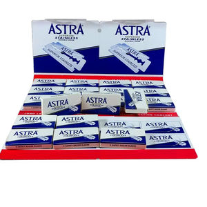 Cuchillas de Repuesto para Maquinilla de Afeitar de Doble Filo de Acero Inoxidable Superior Astra Blue |   Cuchillas de Afeitar Profesionales para Venta al por Mayor y Suministros de Barbería - Product Image 1