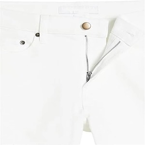 กางเกงยีนส์บางพอดีตัวสำหรับผู้ชายกางเกงยีนส์ผ้าฝ้ายวินเทจแบบกำหนดเอง - Product Image 4